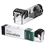 Kroningen® Mausefalle Lebend Original Lebendfalle Rattenfalle für Haus &...