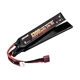 NASTIMA Airsoft-Lipo-Akku, 7,4 V, 1300 mAh, 2S 15C, Schmetterlingsbatterie,...