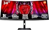 Xiaomi G34WQi Ultrawide Gaming Monitor 34 Zoll - WQHD, 180Hz, 1ms, HDR 10, 100%...