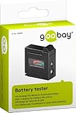 Goobay 54020 Batterietester für alle Batterien & Akkus Batterietester für AAA,...