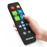 EZclicker Universal-TV-Fernbedienung mit großen Tasten, schwarz, einfach zu...