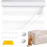 MoguGo Kratzfolie Katzen Selbstklebend Kratzschutz Sofa Katze 3m x 30cm Anti...