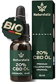 Naturstolz® Bio CBD Öl 20% Vollspektrum - CBD Tropfen mit 2000mg Cannabidiol -...