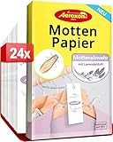 Aeroxon Mottenschutz Kleiderschrank 24 Mottenpapier - Effektiver Schutz gegen...