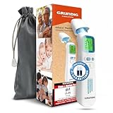 GRUNDIG Fieberthermometer Testsieger - ohne Folgekosten - Thermometer für Baby...