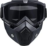 Airsoft,Paintball Full FaceTactical Maske,Abnehmbare Masken Mit Goggles, Für...