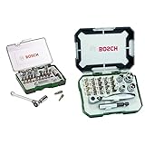 Bosch 27tlg. Schrauberbit- und Ratschen-Set (Extra harte Qualität, Zubehör...