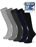 OCERA 5 Paar Kniestrümpfe für Damen & Herren (unisex) in Grau-Mix 39/42