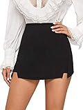 SOLY HUX Damen Hosenrock Kurze Hose Shorts Hohe Taille Sommerhose Casual Rock...