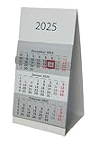 ADINA Kleiner Aufstellkalender Dreimonatskalender für den Schreibtisch 1 Stück...