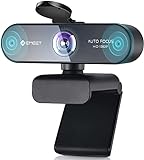 EMEET Webcam 1080P - NOVA Webcam mit Autofokus, Full HD Webcam mit 96°...