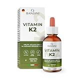 Bandini® Vitamin K2 MK7 200 µg pro Tropfen | Höchster all-trans-Gehalt 99,7%...
