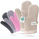 Bellphany Premium Silikon Ofenhandschuhe Paar - Design Topfhandschuhe zum Kochen...