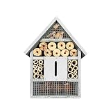 Insektenhotel - Farbe Mint 22x9x29 cm - Perfektes Bienen- und Schmetterlingshaus...