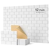 Soundsbay Akustikplatten selbstklebend 12 Stück, Schallschutz Wand Rechteckiger...