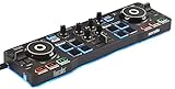 Hercules DJControl Starlight – Portable USB DJ Controller - 2 Decks mit 8 Pads