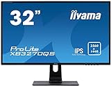 iiyama ProLite XB3270QS-B1 80cm (31,5') IPS LED-Monitor WQHD (DVI, HDMI,...
