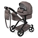 Bayer Design 17086AB Puppenwagen Xeo mit Tasche, höhenverstellbarer Griff,...