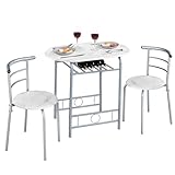 Yaheetech 3-teilig Balkonmöbel, Gartenmöbel, Balkonset aus Holz, Gartenset mit...