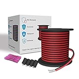LEADTOPS 20M Verlängerungskabel Draht 22AWG 2 Adriges Kabel Polig 2x0.32 mm²...