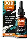 Jod Tropfen FORTE 1000x mit 150 µg Jod pro Tropfen - optimal hochdosiert - nur...