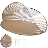Strandmuschel Pop Up 3-4 Personen, Strandzelt Strand Zelt mit 50+ UV-Schutz,...