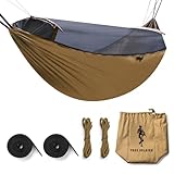 FREE SOLDIER Hängematte Outdoor mit Moskitonetz für 2 Personen – Ultraleicht...
