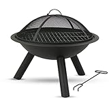 MaxxGarden Feuerschale - Für Den Garten - Outdoor Feuerstelle mit Stab -...