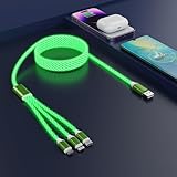 Multi-Ladekabel [MFi zertifiziert] LED Glühendes Lightning-Kabel für Apple iOS...