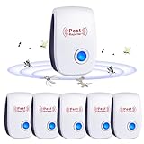 Ultraschall Schädlingsbekämpfer, 6 Stück Insektenschutzmittel Moskitoschutz...