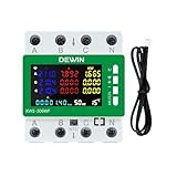 DEWIN Stromzähler 3 Phasen Wlan, KWS-306WF Tuya WiFi Stromzähler 3 Phasig 4...