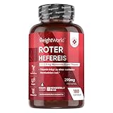 Roter Hefereis - 290mg pro Kapseln - 6 Monate Vorrat - Monacolin K mit CoQ10...