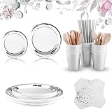 Vexillic Partygeschirr, 200 Stück Pappteller Set, ​Papier Geschirr Set...