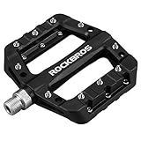 ROCKBROS Fahrradpedale Nylon Composite Flatpedale 9/16 MTB Pedale 3 Bearing...