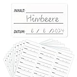 COLOFALLA 240 Stück 5x3 cm Gefrier-Etiketten - Wasserdicht, Abnehmbar für...