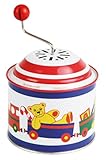 Lena 52756 Musikdrehdose Spielkiste, Musikdose ca. 10,5 x 7,5 cm, Blechdrehdose...