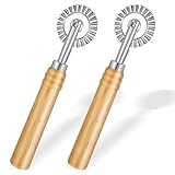 LIQWEI Nudelschneiderrad, 1 Pack Gezähnter Teigrad, Pizzaschneider...