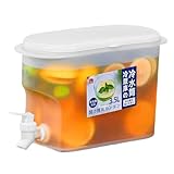 Getränkespender mit Zapfhahn, Kühlschrank Wasserspender Kunststoff, Große...