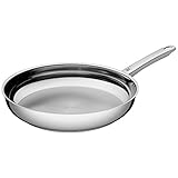WMF Profi Bratpfanne 28 cm Induktion, Edelstahlpfanne unbeschichtet, Cromargan...