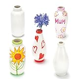 Baker Ross EC192 Mini Porzellan-Vasen, zum Dekorieren und Personalisieren für...