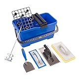 MIVOS Fliesenwaschset 6-teiliges Fliesenleger Waschset - Profi Fliesen Waschset...