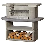 Buschbeck Grillbar 'Kingston', weiß/grau, Höhe ca. 101 cm