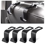 URAQT Kopfstützen Auto Haken, 4 Stück Autositz Rücksitz Organizer Kunststoff...