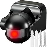 Retoo Infrarot-Bewegungsmelder Aussen und Innen IP44, 180° Arbeitsfeld 12m...