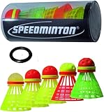 Speedminton Unisex Bälle 5er Pack Speeder Mix Tube Speedminton C, gelb/ rot...