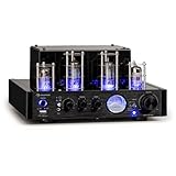 Auna Amp VT Röhrenverstärker HiFi-Verstärker 2x35W RMS, Stereo Verstärker BT...