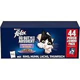 Felix So gut wie es aussieht Gemischte Vielfalt in Gelee Katzennassfutter, 44er...