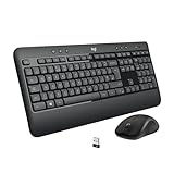 Logitech MK540 Advanced Kabellose Tastatur und Maus Combo für Windows, 2,4 GHz...