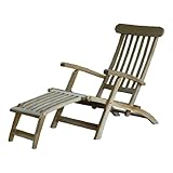 Ambientehome Landu Deckchair Sonnenliege Liege Gartenliege massiv