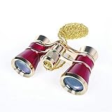 ANGEEK 3 x 25 Classic Foldable Opera Glasses Binoculars Metal Body with Chain...